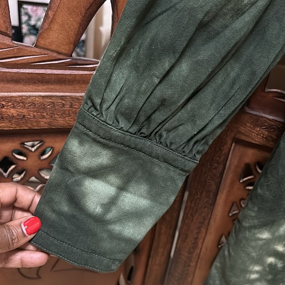 Something Navy Edie Denim Mini Dress - Picture 3 of 12